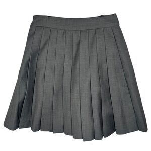 Gray Pleated Miniskirt Size XS